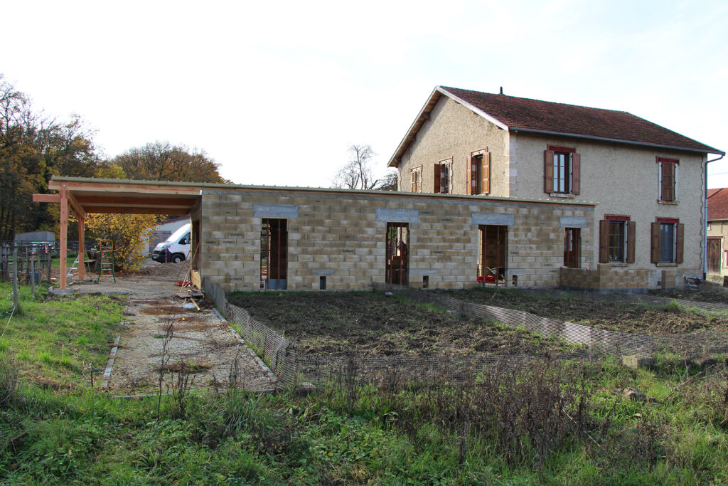 Construction enclos lapins