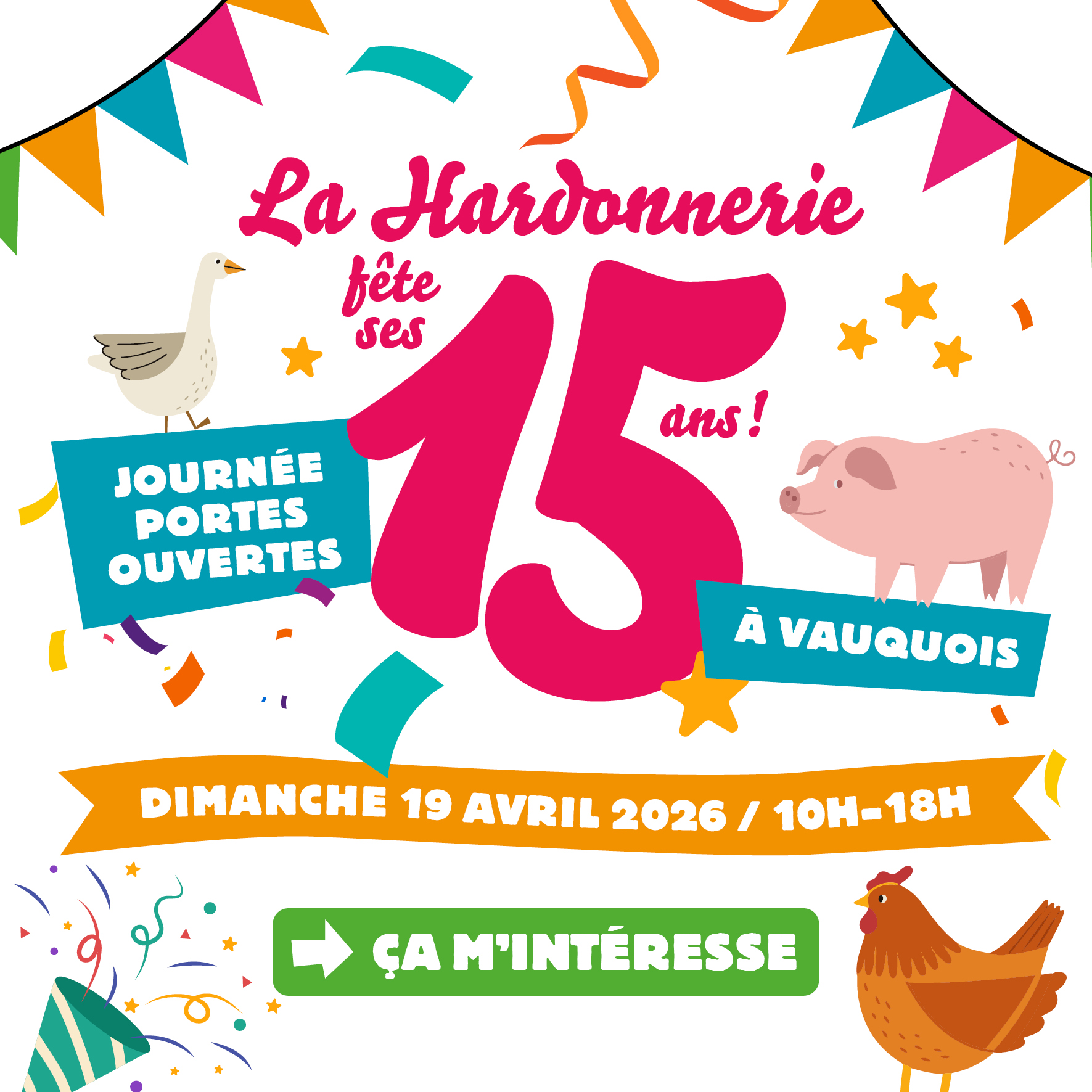 journée portes ouvertes le 19 avril 2026